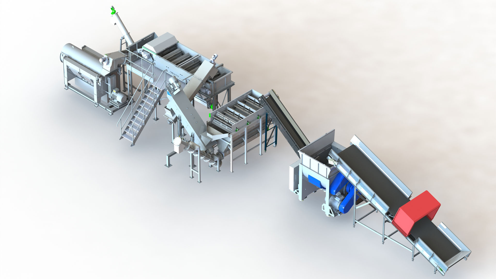 We design waste sorting lines, washing lines and other custom solutions